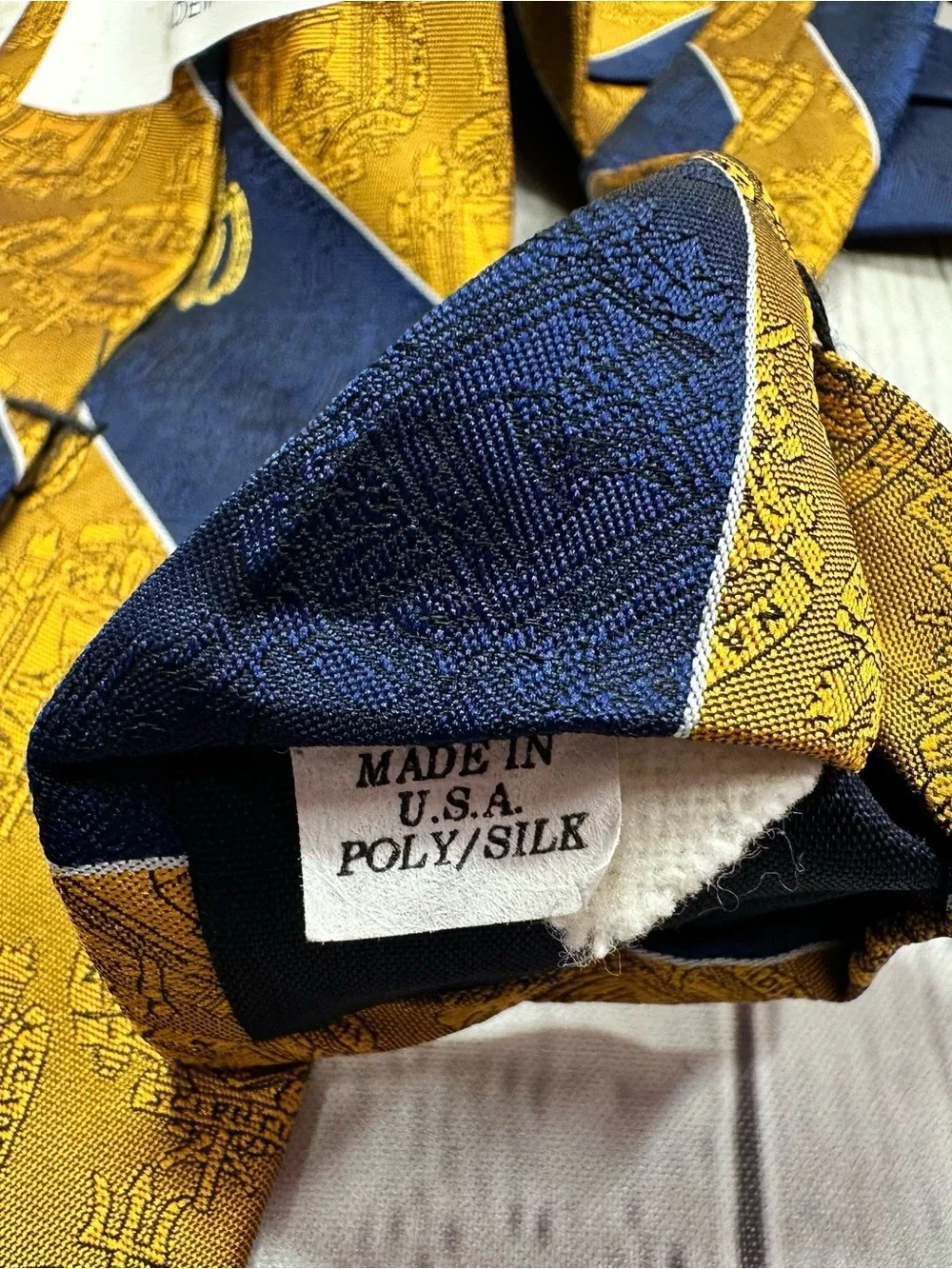 US naval academy Striped Men's Silk Tie - Classic Regimental Design